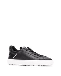 Baskets basses en cuir noires DSQUARED2