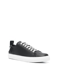 Baskets basses en cuir noires Moschino