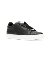 Baskets basses en cuir noires Philipp Plein