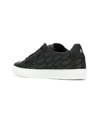 Baskets basses en cuir noires Philipp Plein