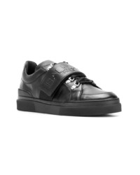 Baskets basses en cuir noires Balmain