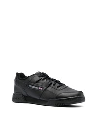 Baskets basses en cuir noires Reebok