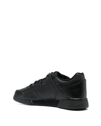 Baskets basses en cuir noires Reebok