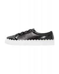 Baskets basses en cuir noires LOST INK