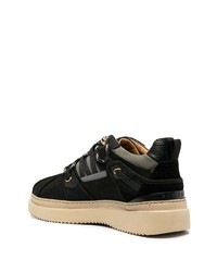 Baskets basses en cuir noires Buscemi