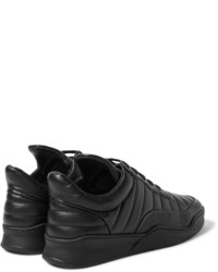 Baskets basses en cuir noires Filling Pieces