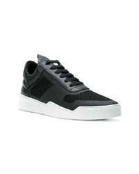 Baskets basses en cuir noires Filling Pieces