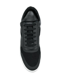 Baskets basses en cuir noires Filling Pieces