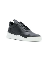 Baskets basses en cuir noires Filling Pieces