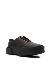 Baskets basses en cuir noires Oamc