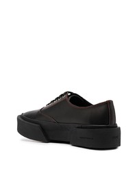 Baskets basses en cuir noires Oamc