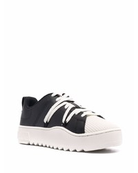 Baskets basses en cuir noires Diesel