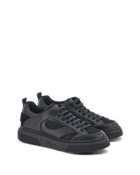 Baskets basses en cuir noires Ferragamo