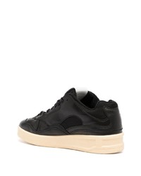 Baskets basses en cuir noires Jil Sander