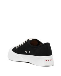 Baskets basses en cuir noires Marni