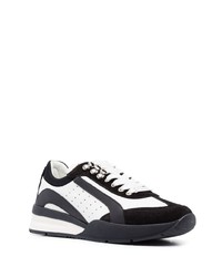 Baskets basses en cuir noires DSQUARED2