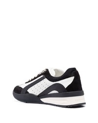 Baskets basses en cuir noires DSQUARED2