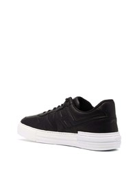 Baskets basses en cuir noires Hogan