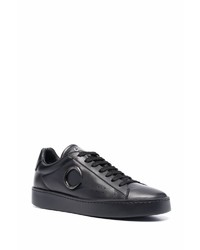 Baskets basses en cuir noires Roberto Cavalli