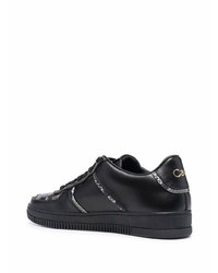 Baskets basses en cuir noires Roberto Cavalli