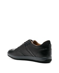 Baskets basses en cuir noires Emporio Armani