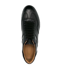 Baskets basses en cuir noires Emporio Armani