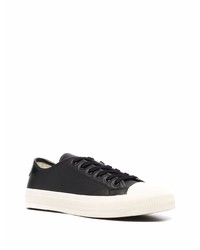 Baskets basses en cuir noires Sandro Paris