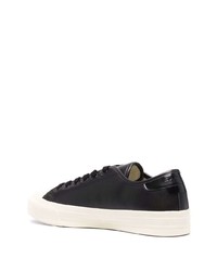 Baskets basses en cuir noires Sandro Paris