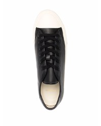 Baskets basses en cuir noires Sandro Paris