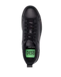 Baskets basses en cuir noires Diesel