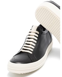 Baskets basses en cuir noires Rick Owens