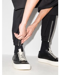 Baskets basses en cuir noires Rick Owens