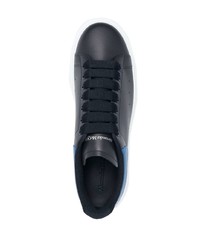 Baskets basses en cuir noires Alexander McQueen