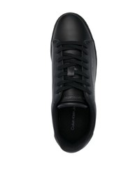 Baskets basses en cuir noires Calvin Klein Jeans