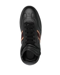 Baskets basses en cuir noires Bally