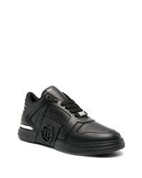 Baskets basses en cuir noires Philipp Plein