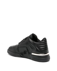 Baskets basses en cuir noires Philipp Plein