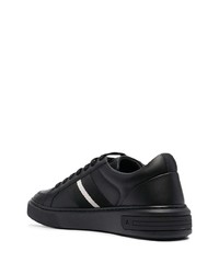 Baskets basses en cuir noires Bally