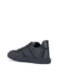 Baskets basses en cuir noires Giuseppe Zanotti