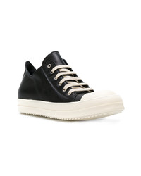 Baskets basses en cuir noires Rick Owens