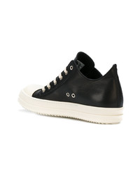 Baskets basses en cuir noires Rick Owens