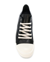 Baskets basses en cuir noires Rick Owens