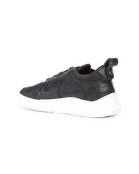 Baskets basses en cuir noires Filling Pieces