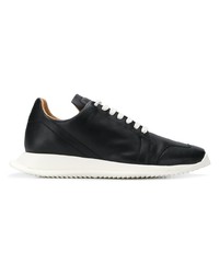 Baskets basses en cuir noires Rick Owens