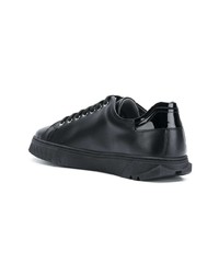 Baskets basses en cuir noires Salvatore Ferragamo