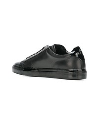 Baskets basses en cuir noires Philipp Plein