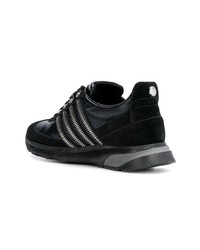 Baskets basses en cuir noires Balmain