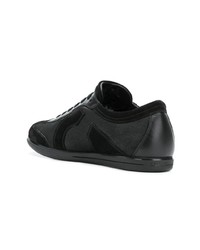 Baskets basses en cuir noires Salvatore Ferragamo