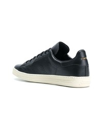 Baskets basses en cuir noires Tom Ford