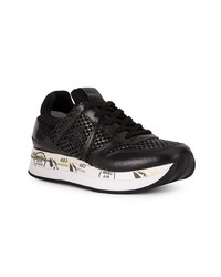 Baskets basses en cuir noires Premiata